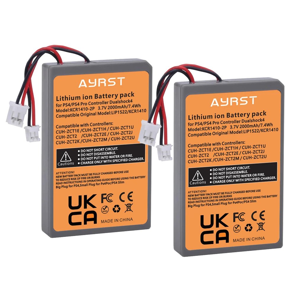 2 Pcs Batteries