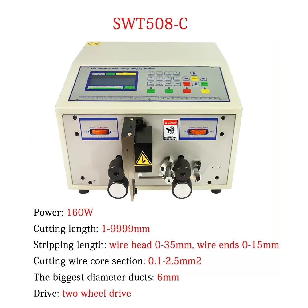 SWT 508C 508E Computer Automatic Wire Stripping Machine SWT508 Series Cutting Cable Crimping and Peeling 0.1-10mm² 508JE