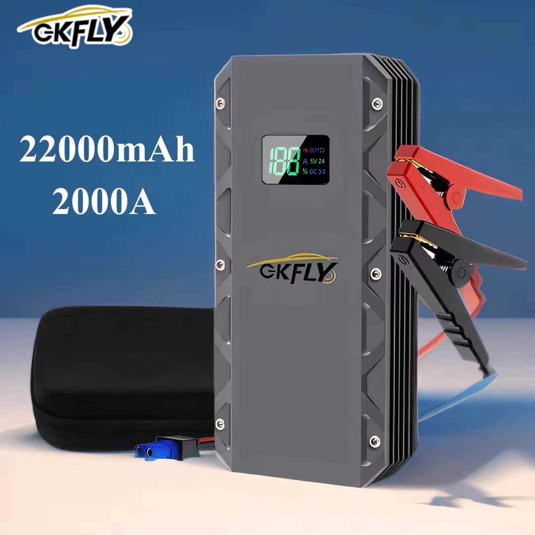 GKFLY 1500A/2000A/3000A Car Jump Starter Starting Device Power Bank Starter Cable Car Battery Booster for Petrol Diesel Jumper