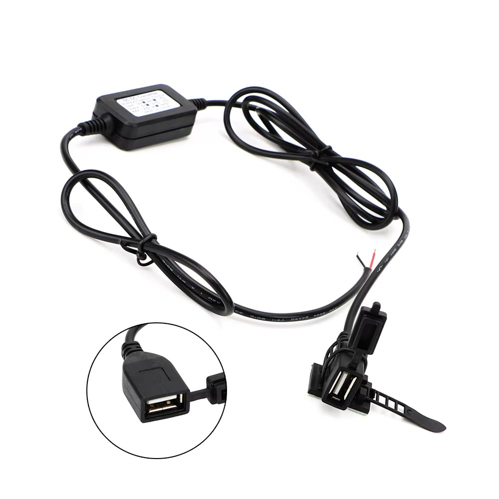 Motorcycle USB Chargers 3.0 Power Adapter Socket Converter 12V 24V To 5V 2A Output Handlebar Mounting Motorbike Car Accessories