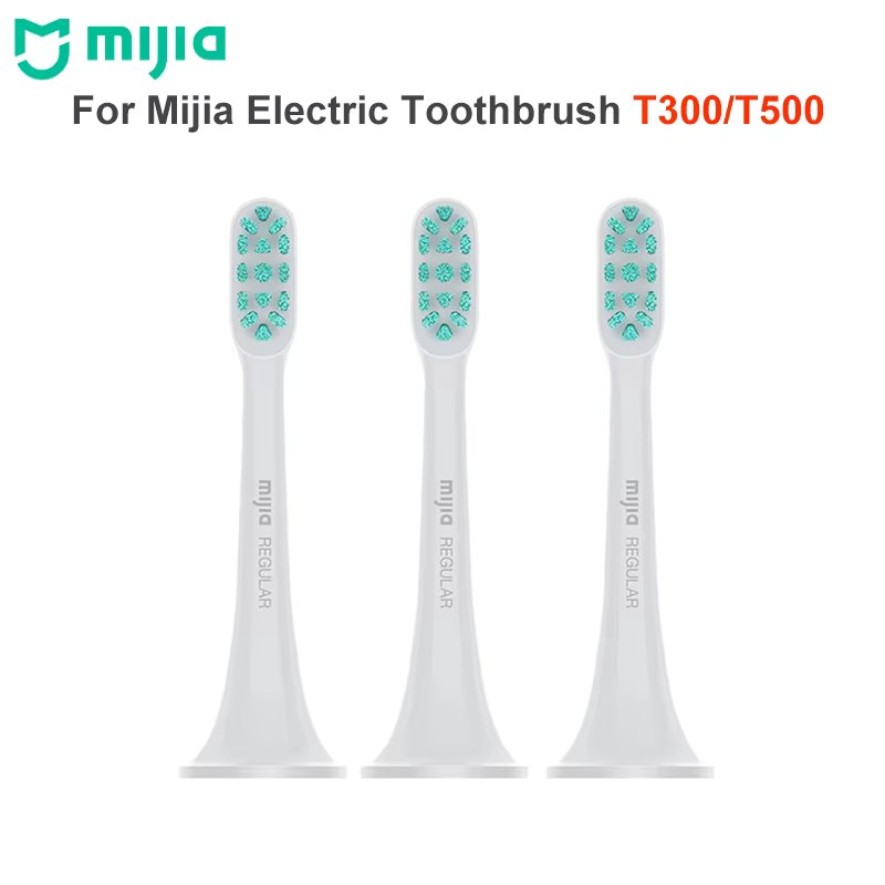 3pcs Original Xiaomi MIJIA T300 T500 Sonic Toothbrush Heads Teethbrush Replacement Heads Sonic Oral Hygiene Mi Oral Clean