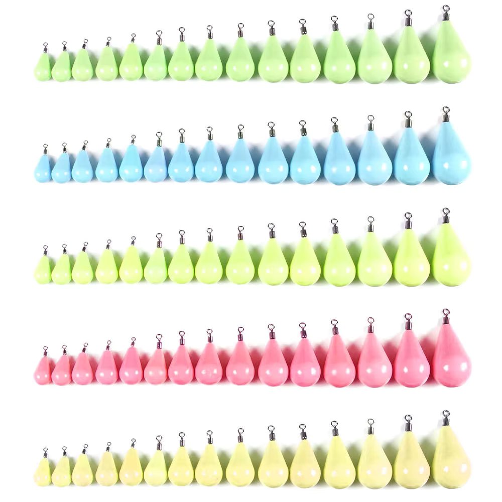 Newup Luminous Fishing Sinkers Weight Sinker Ball Worm Flipping Weights for Bass Texas Carolina Rigs Tackle