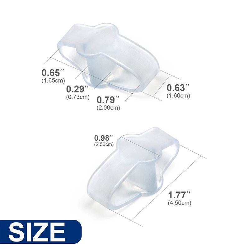 2pcs Transparent
