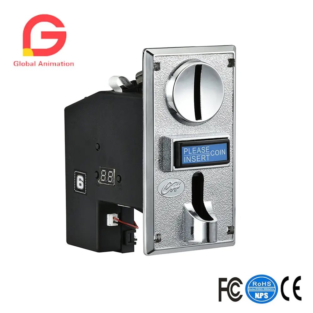 CH-924, 4 Multi Coin Mech Acceptor for Vending Machine, Coin Laundromat, Massage Chair, Arcade Jamma Video Game,
