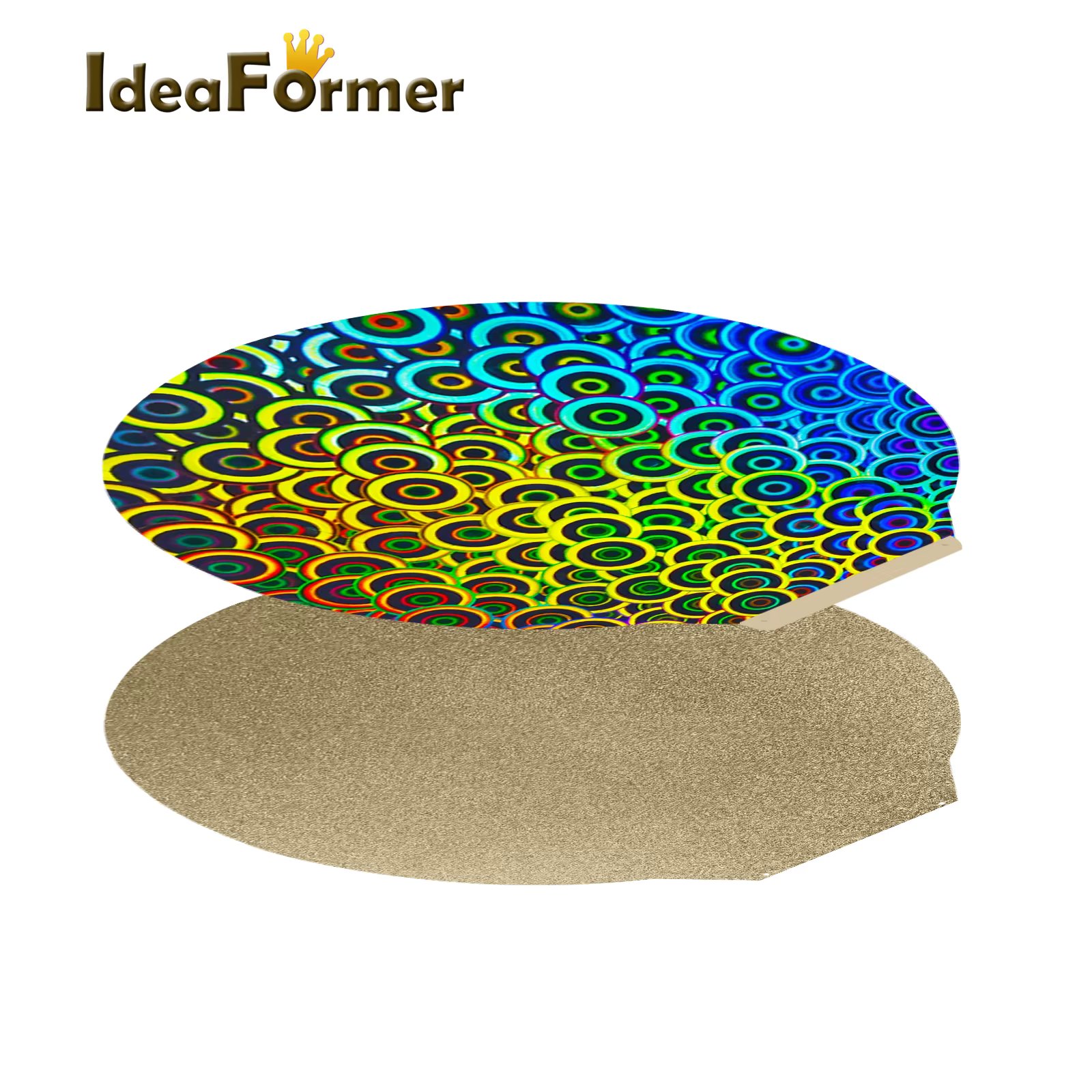 For Flsun super racer/QQ/QQ-S-Pro 3D printers  Round 270mm Textured-Smooth PEI Sheet PEO Spring Steel Build Plate Magnetic base.