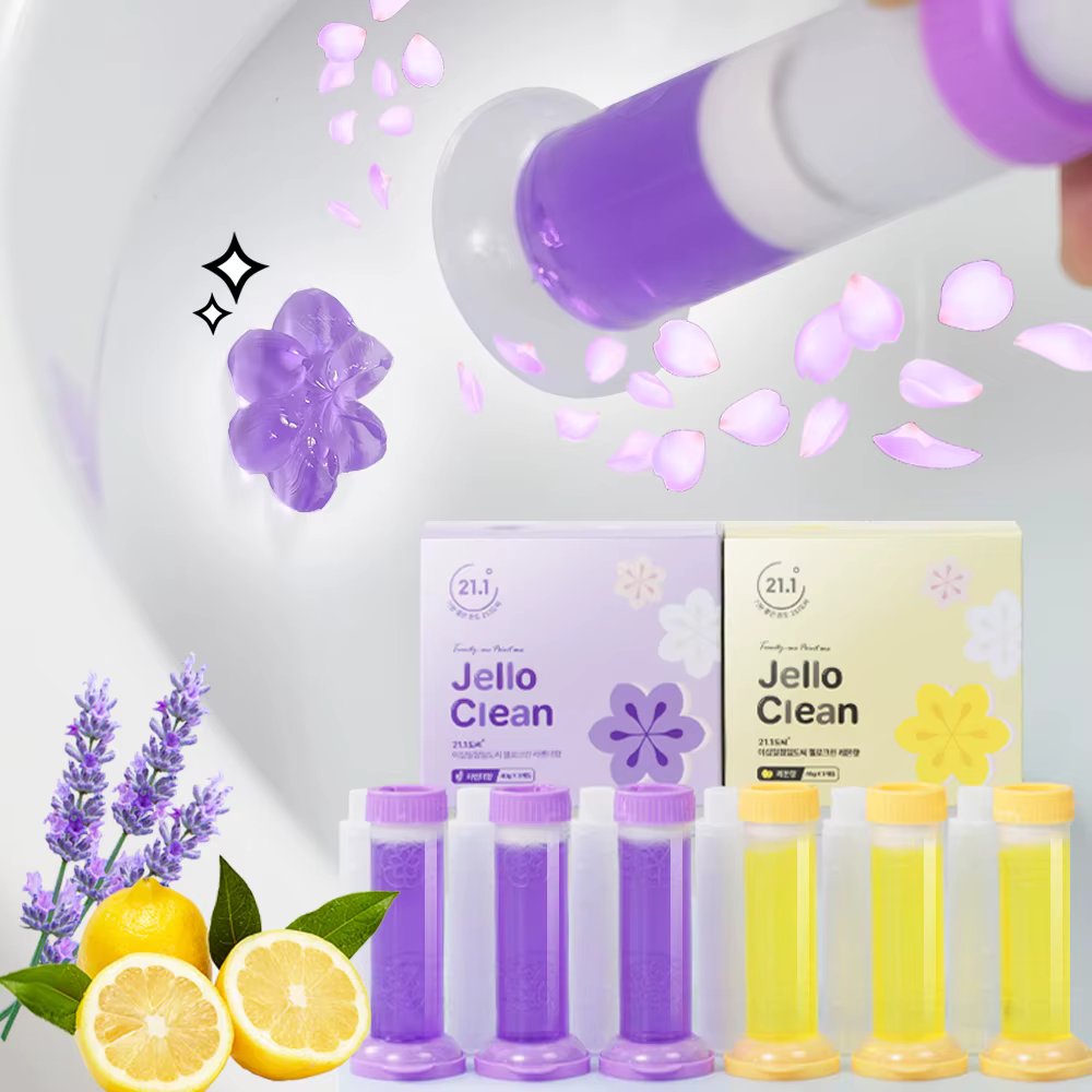 (Domestic delivery) Jell-O-clean toilet cleaning agent 72 times 1set (3 lavender + 3 lemons)