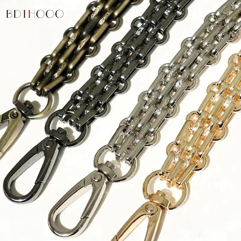 40-120CM Metal Purse Straps Chain Steel Bag Replacement Shoulder Strap for Handbag Purse Handle