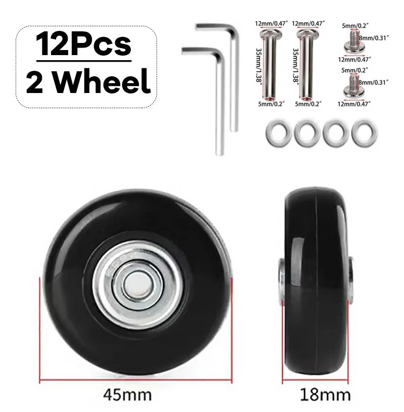 45mm-18mm-2 Wheels