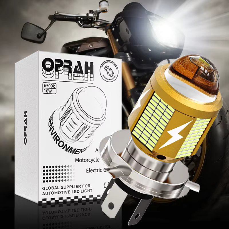 Oprah H4 LED Motorcycle Headlight Bulb H6 BA20D Led Moto Light High Low Beam White Yellow Lamp Canbus For Yamaha Kawasaki Suzuki