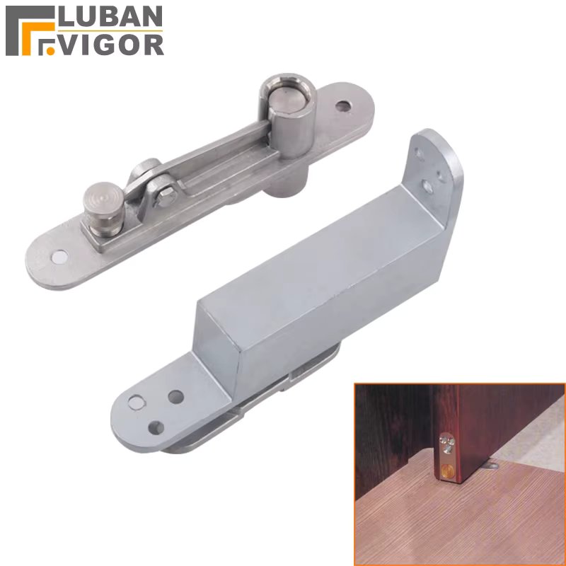 Stainless steel  door shaft,Invisible hinges, auto closed, with buffer function,strong and sturdy,self close pivot adjustable