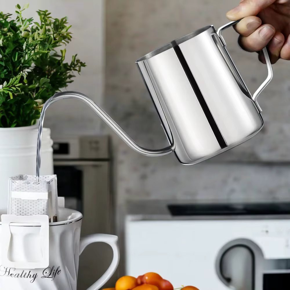 Elegant Black 304 Stainless Steel Italian Coffee Machine for Brewing Delicious Coffee and Tea - Stylish Household Coffeeware and