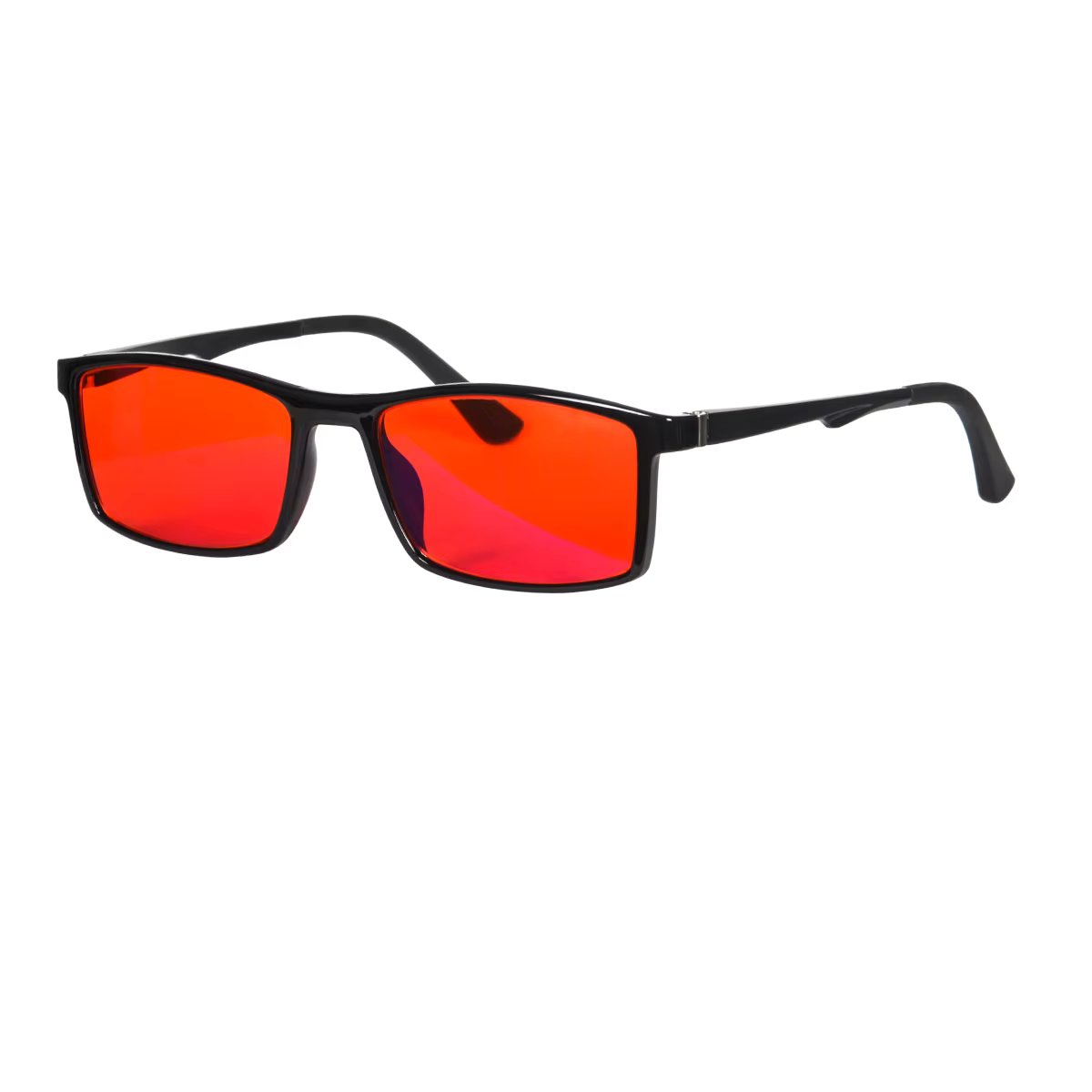 Good Sleep Blue Light Blocking Glasses Men Red Lenses TR90 frame aluminium temples Orange lens computer glasses men for you
