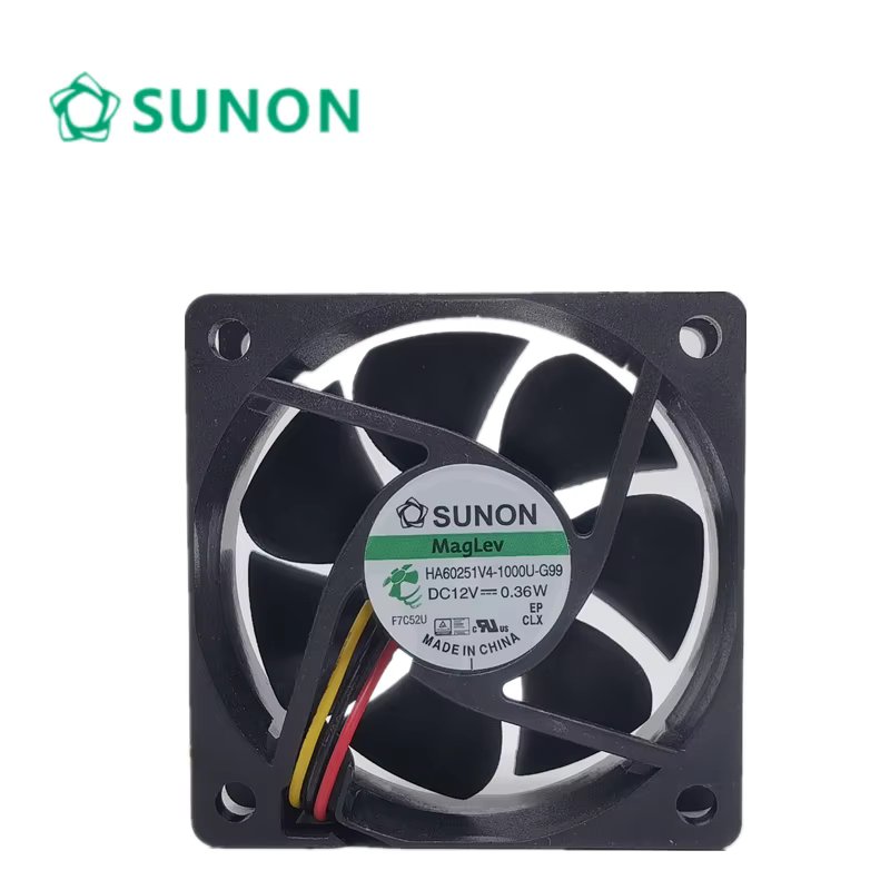 2pcs Sunon HA60251V4-1000U-G99 60mm 6025 60X60X25mm 12V 0.36W Maglev Low Power Mute Silent Low Noise Cooling Fan