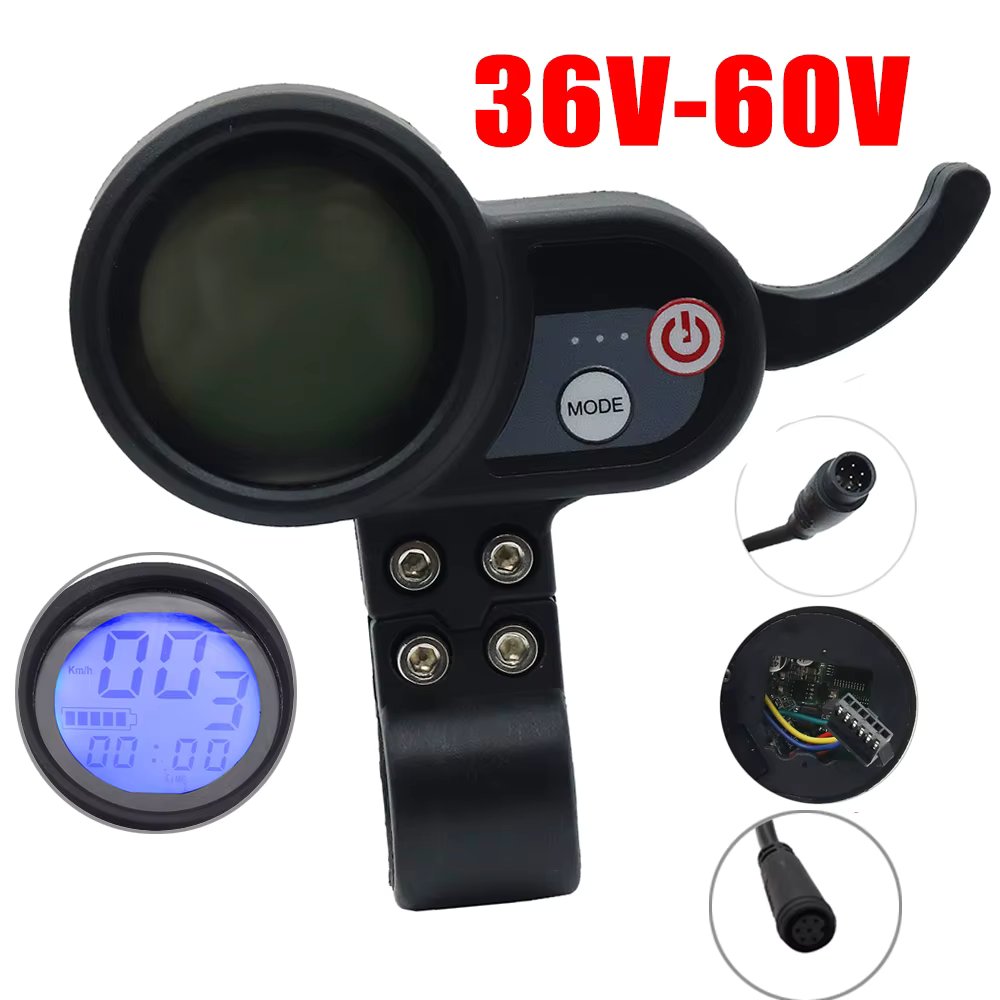 JP Throttle 36V 48V 52V 60V Universal LCD Display for SPEEDWAY RUIMA MINI4 Scooter Janobike FLJ Dualtron Electric Scooter Parts
