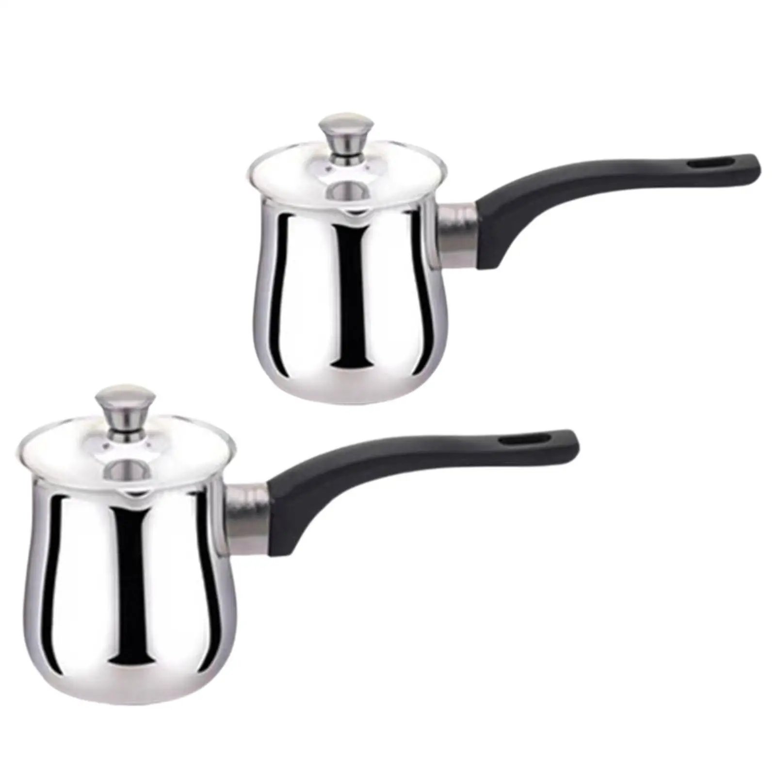 Turkish Coffee Pot with Handle for Induction Cookers Tea Brewing Pot Butter