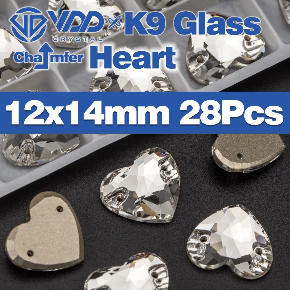 heart 12x14mm-28Pcs