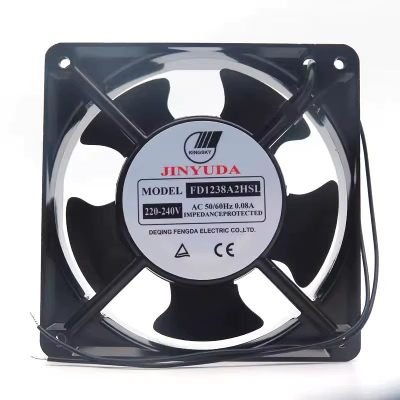 JINYUDA FD1238A2HSL HBL 220V 12038 Cabinet Cooling Fan 12CM Axial Flow Fan