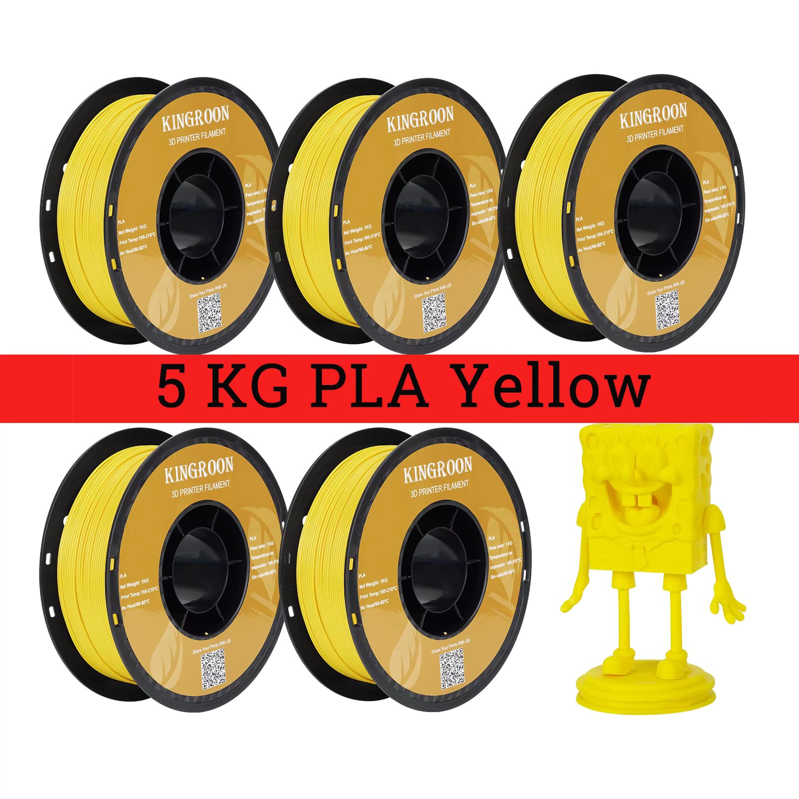 5 KG PLA Yellow
