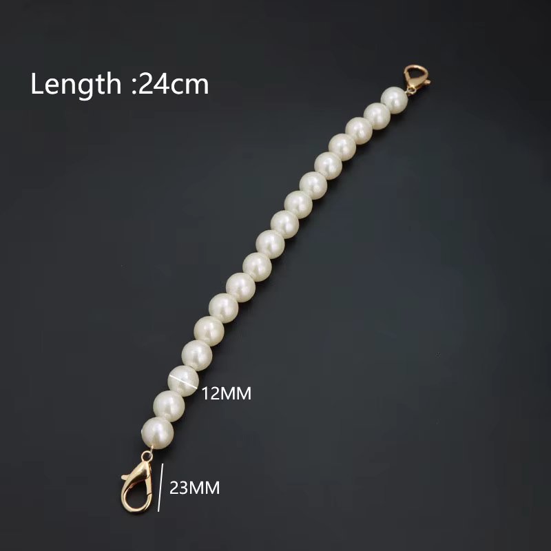 Imitate Pearl Strap for Bags Handbag Accessories Purse Belt Handles Cute Bead Chain Tote Women Purse DIY Replacement Strap Chain