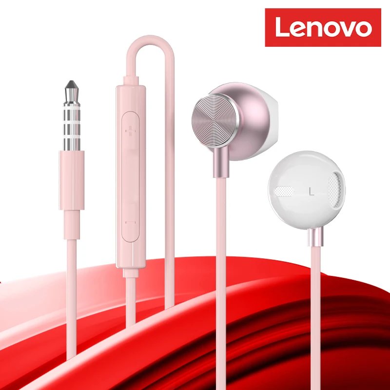 Original Lenovo TW16 Pro TW16 Wired Earphones Built-in Microphones With Volume Control Headphones Semi-in-ear Design Earbuds