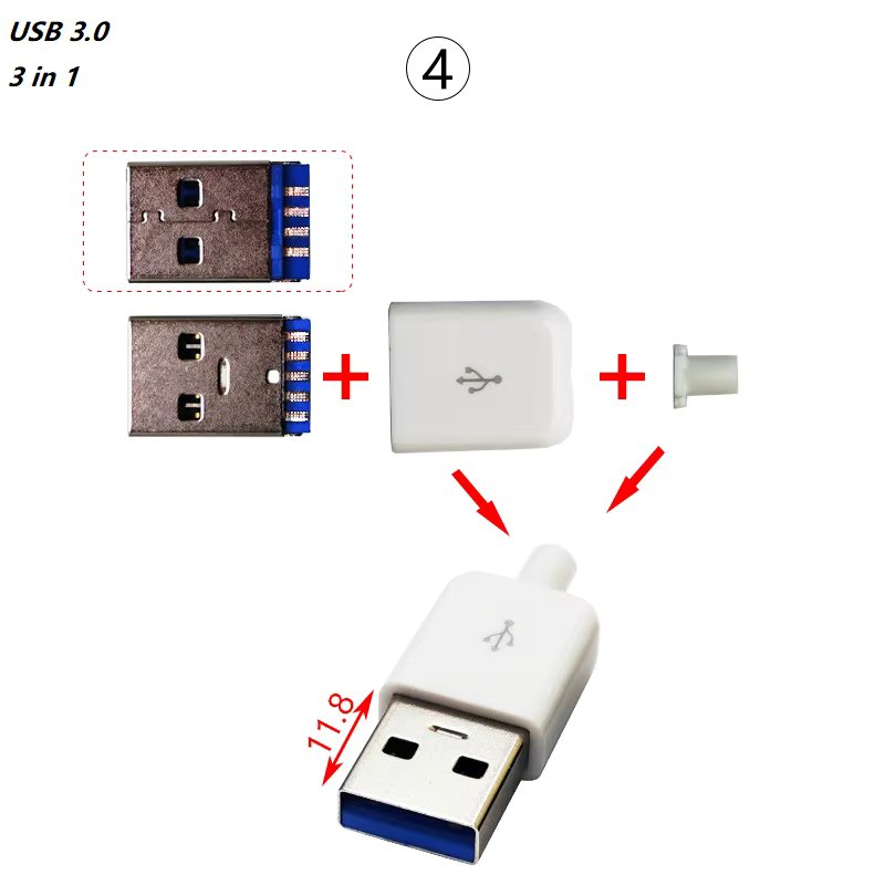 USB 3.0 3in1 White