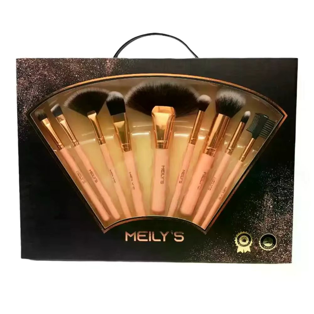 Kit with 9 Makeup Brushes Meily's Ref 134