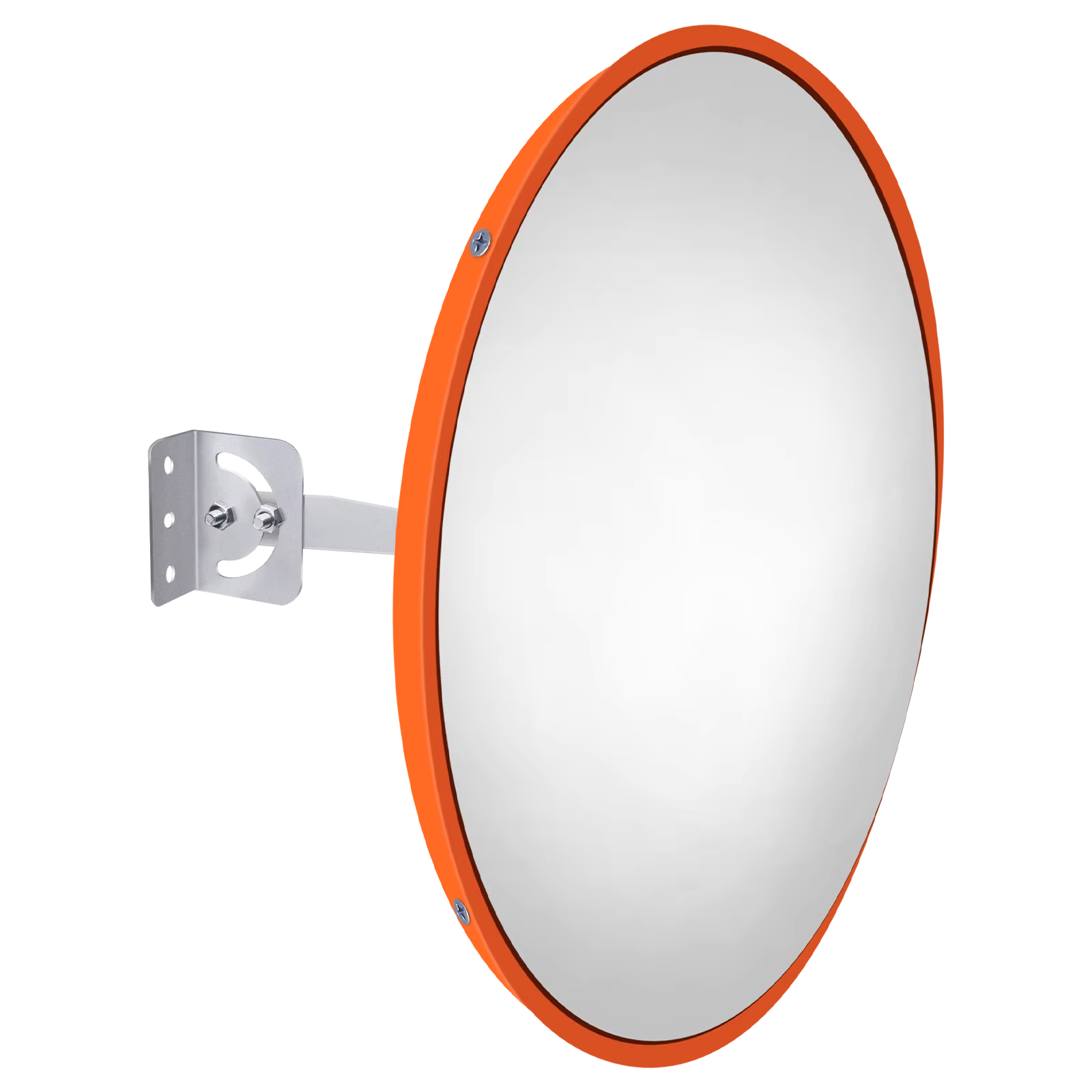 60cm Convex Traffic Mirror, Supermarket Wide Angle Road Parking Mirror Security Curved Road Mirror with Bracket for Blind Spot