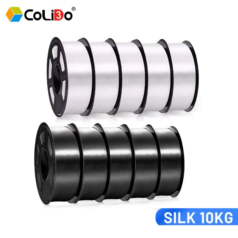 CoLiDo SILK PLA 3D Filament 10KG 1.75mm Shiny Silk Texture High Toughness 3D Printing Filaments For 3D Printer Fast Shipping