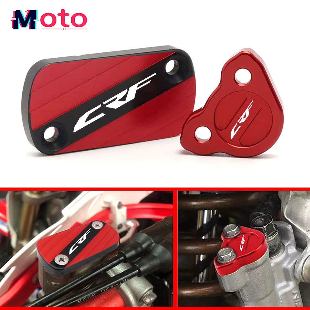 For HONDA CRF450R CRF250R CRF150R CRF250X CRF450X CRF 450 RX 450L Motorcycle Front Brake Reservoir Pump Cover Rear Oil Fluid Cap