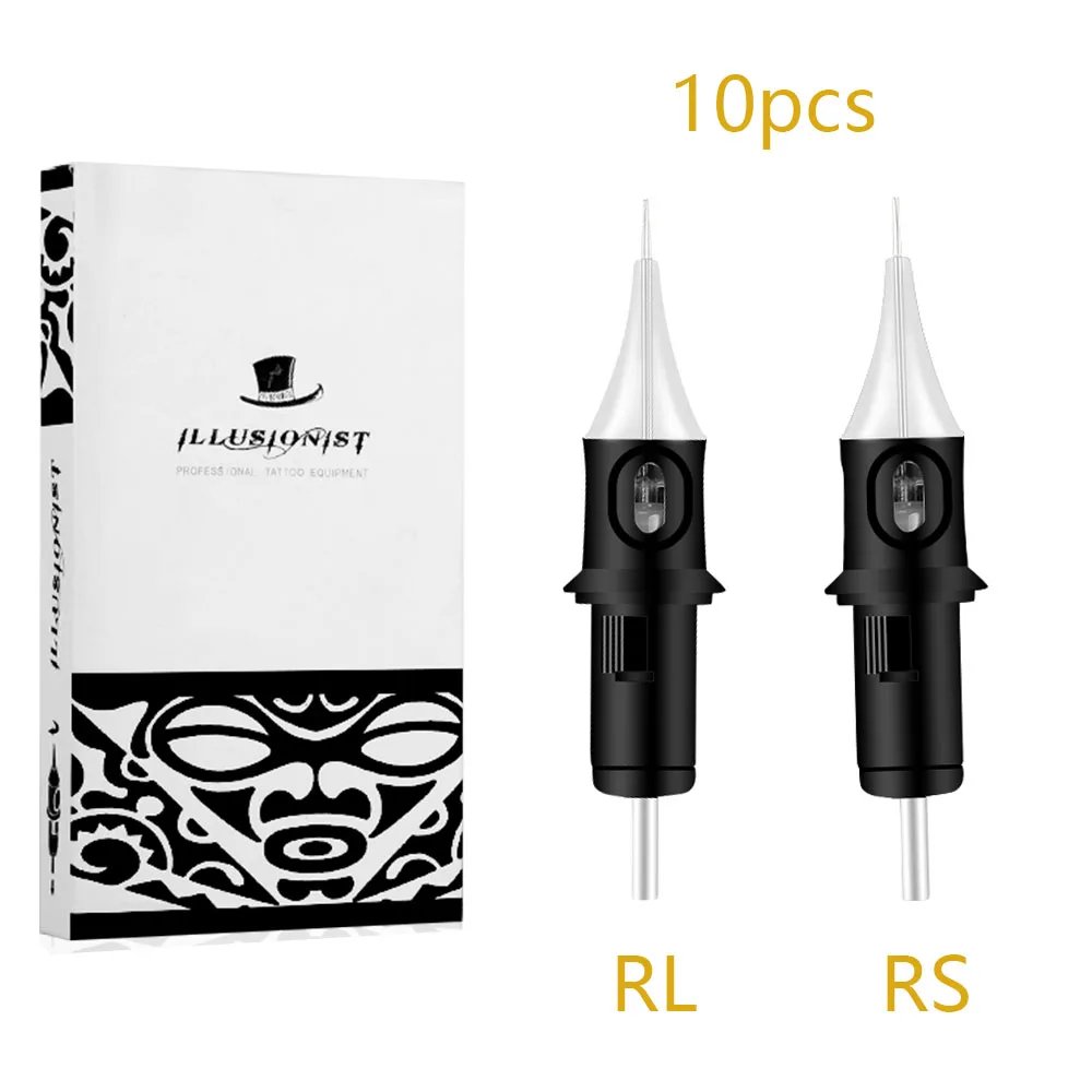 10PCS/BOX 1/3/5/7/9/11/14 RL RS Tattoo Cartridge Needle For Tattoo Machine Pen Permanent Makeup Tattoo Needles Tattoo Supplies