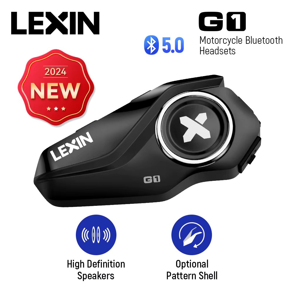 2024 New Lexin G1 Motorcycle bluetooth Sound quality headsets for helmet,Bluetooth helmet headset,High Definition Speakers ,