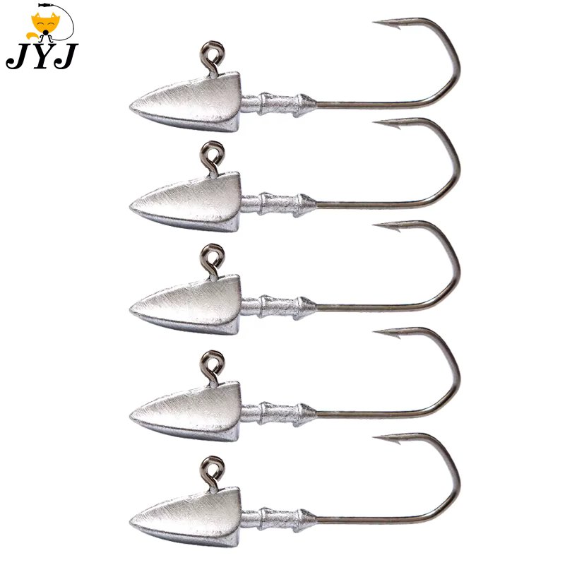 Triangle Head Hooks 3.5g 5g 7g 10g 14g 20g Ship type fishing hook soft worm jig Lure Hook Jig Head Fishing Tackle Hooks
