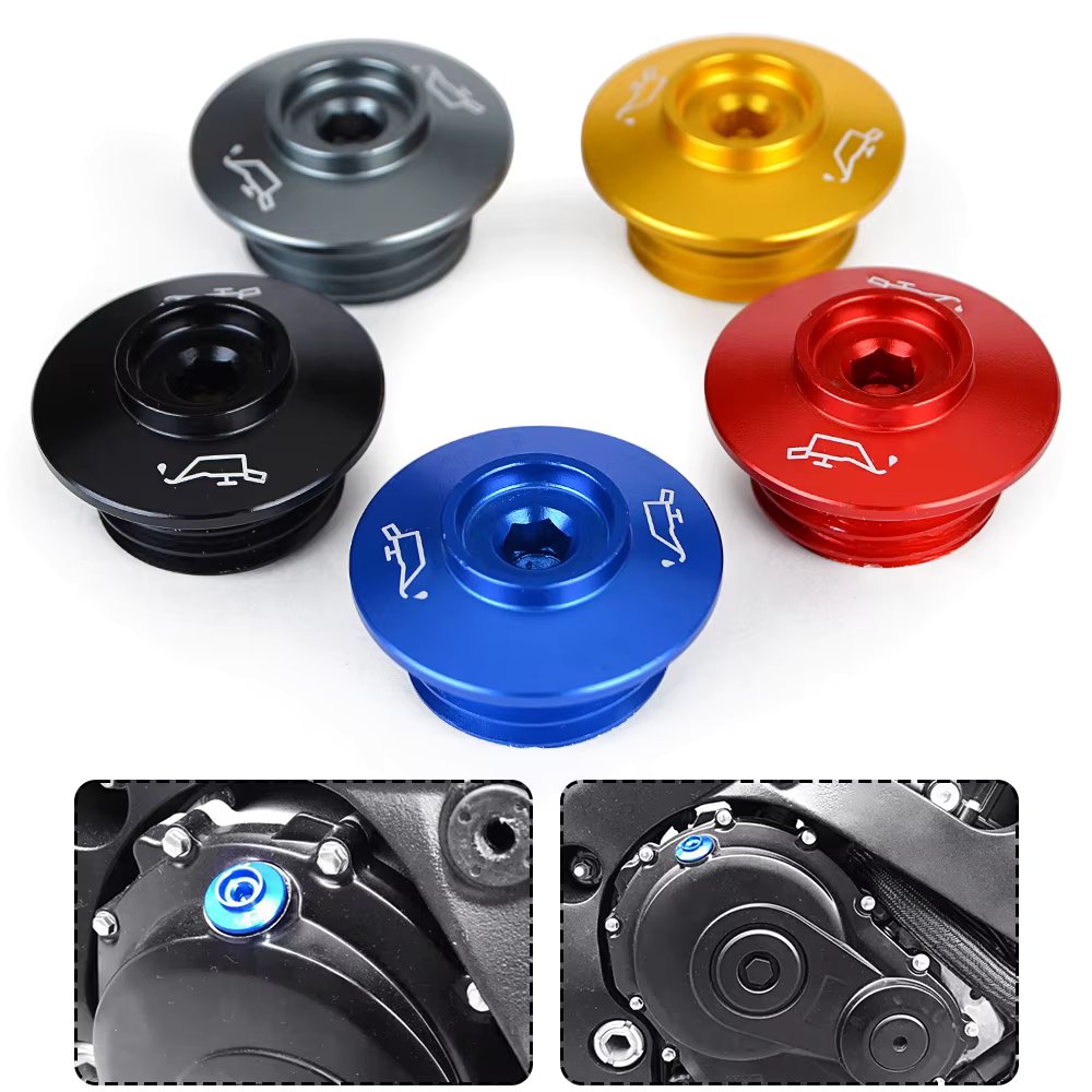 M27 Auminum oil Filler Cap Engine Plug Cover For YAMAHA YZF-R1 YZFR1 98-19 YZF-R3 YZFR3 15-19 YZF-R6 YZFR6 99-19 YZF R1 R3 R6