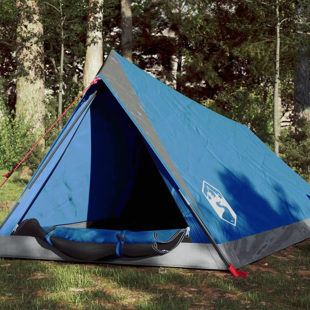 2-Person Waterproof Blue Camping Tent for Outdoor Adventures