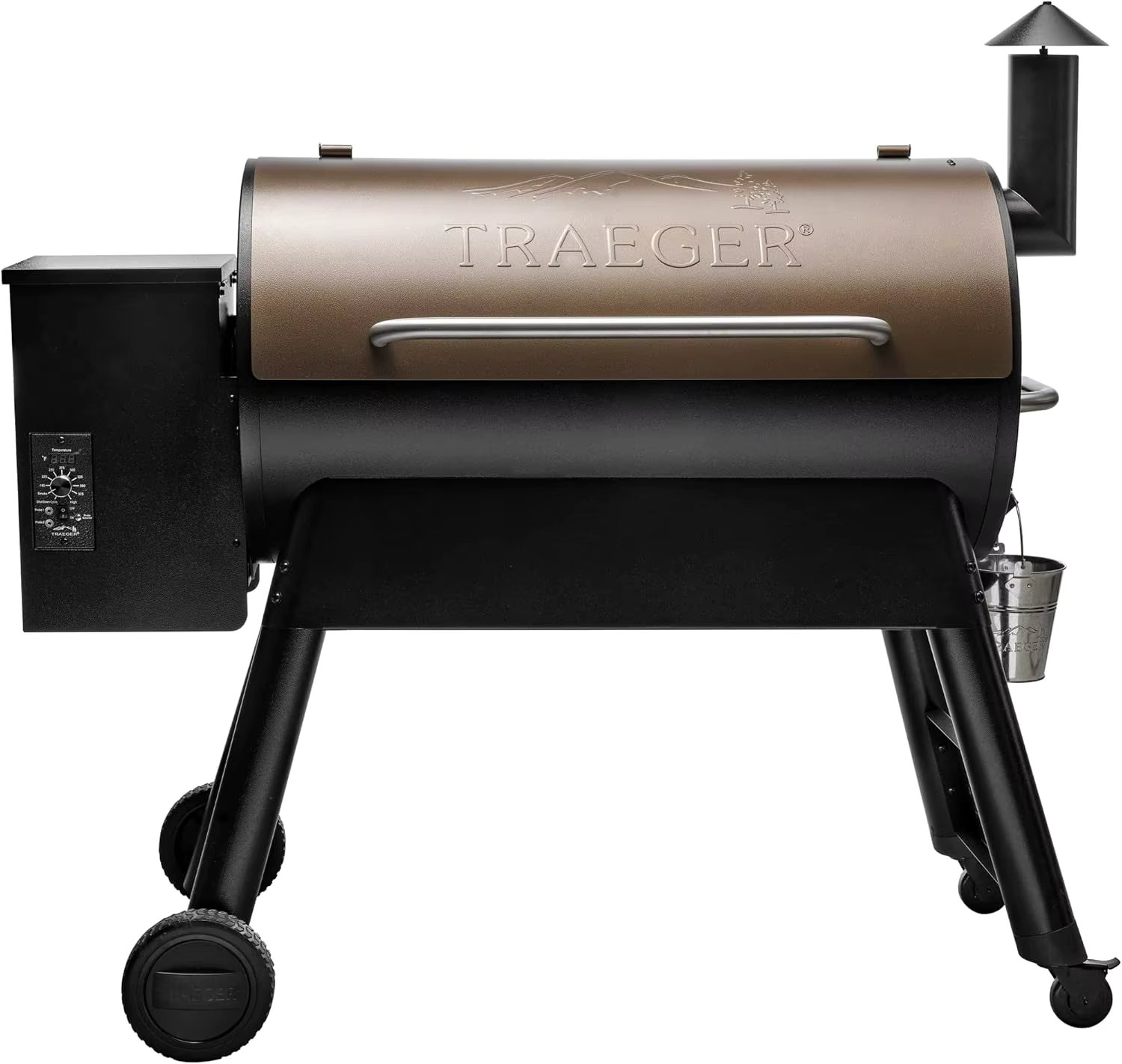 34 Electric Wood Pellet Grill and Smoker, Bronze