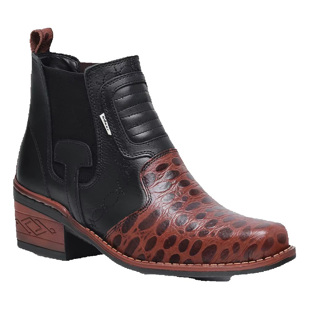 Chelsea Country Boot Men's Legitimate Leather Detailed Uned Stitched Elastic Side Cowboy Fashion