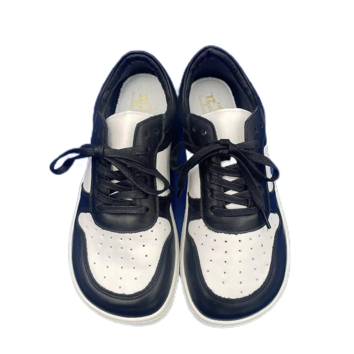 Tipsietoes Barefoot Genuine Leather 2025 New Sneaker For Women Men Flat Soft Zero Drop Sole Wider Toe Box Flexible Light Weight