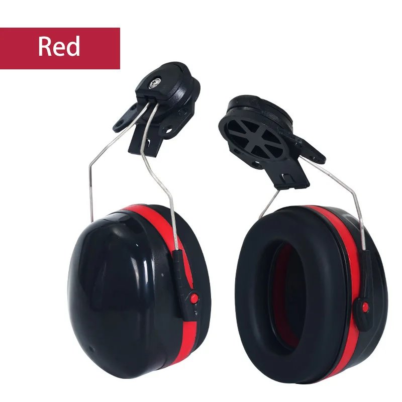 High Quality Work Anti-Noise Earmuffs For Safety Helmet Ear Protector For Woodwork Airport Factory Hearing Protection