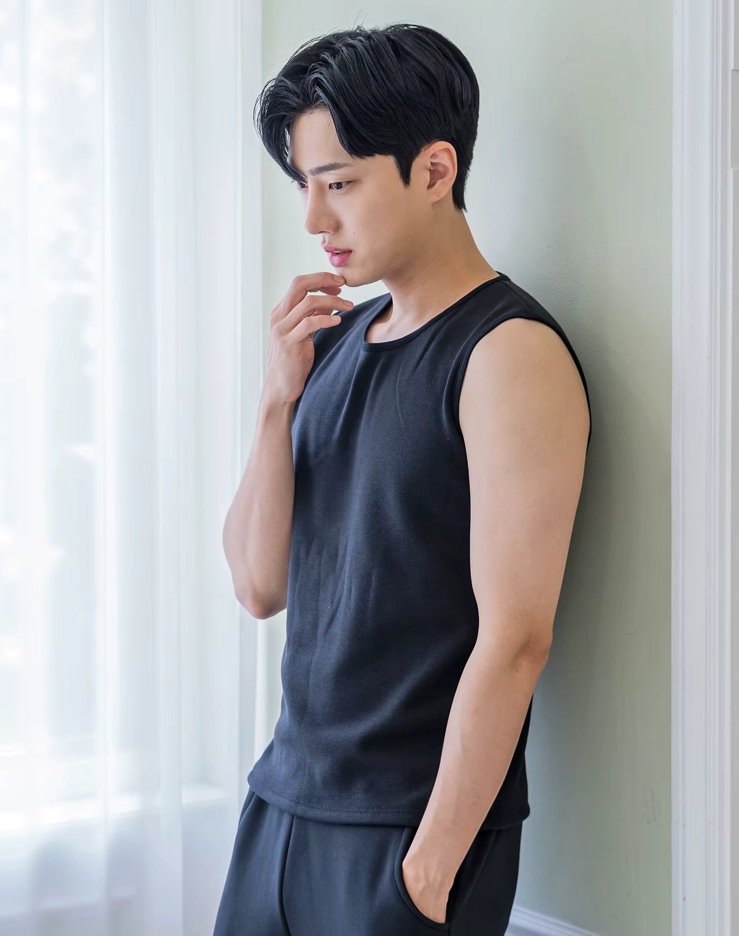 AONE Men's Fleece Muscle Tank Top, Sleeveless Athletic Shirt, Domestic Quality, Functional Base Layer