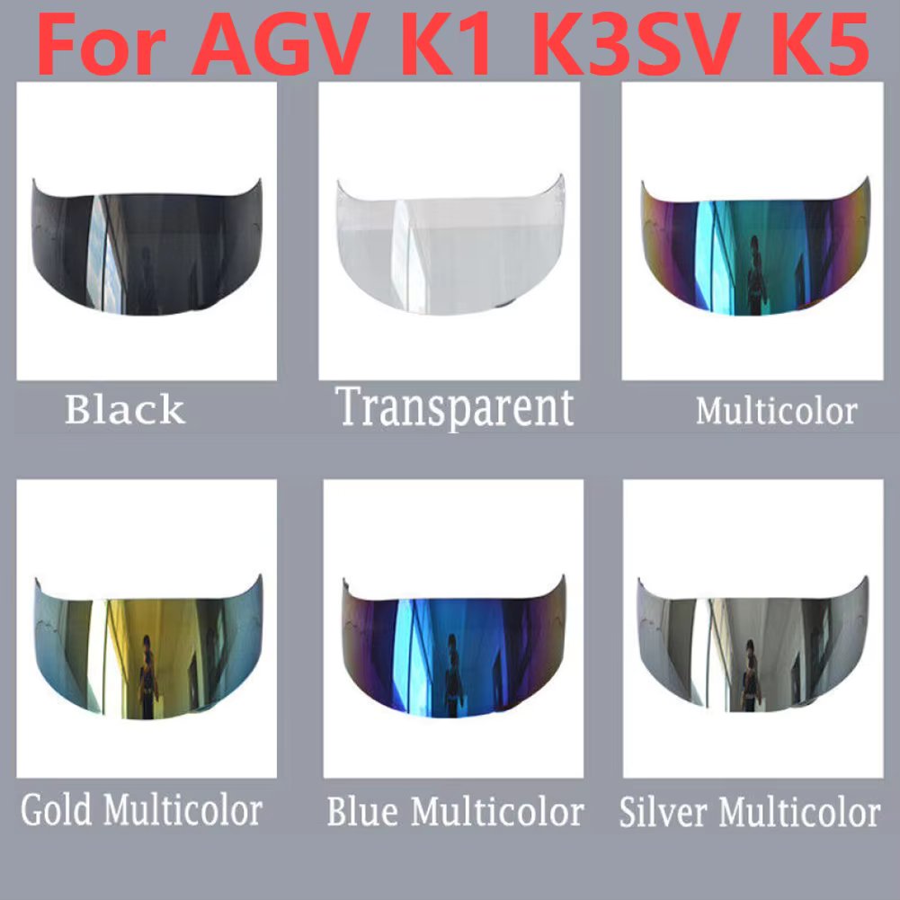 Helmet Lens for AGV K1 K3S K5 Motorcycle Helmet Visor Full Face Helmet Glasses Motorbike Helmet Discoloration Lens Shield Lens