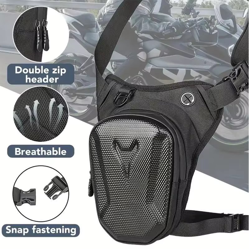 Motorcycle Drop Leg Bag For Men Women Ride Cycling Casual Waist Bag Fanny Pack Travel Hiking Climbing Outdoor Pocket Waterproof