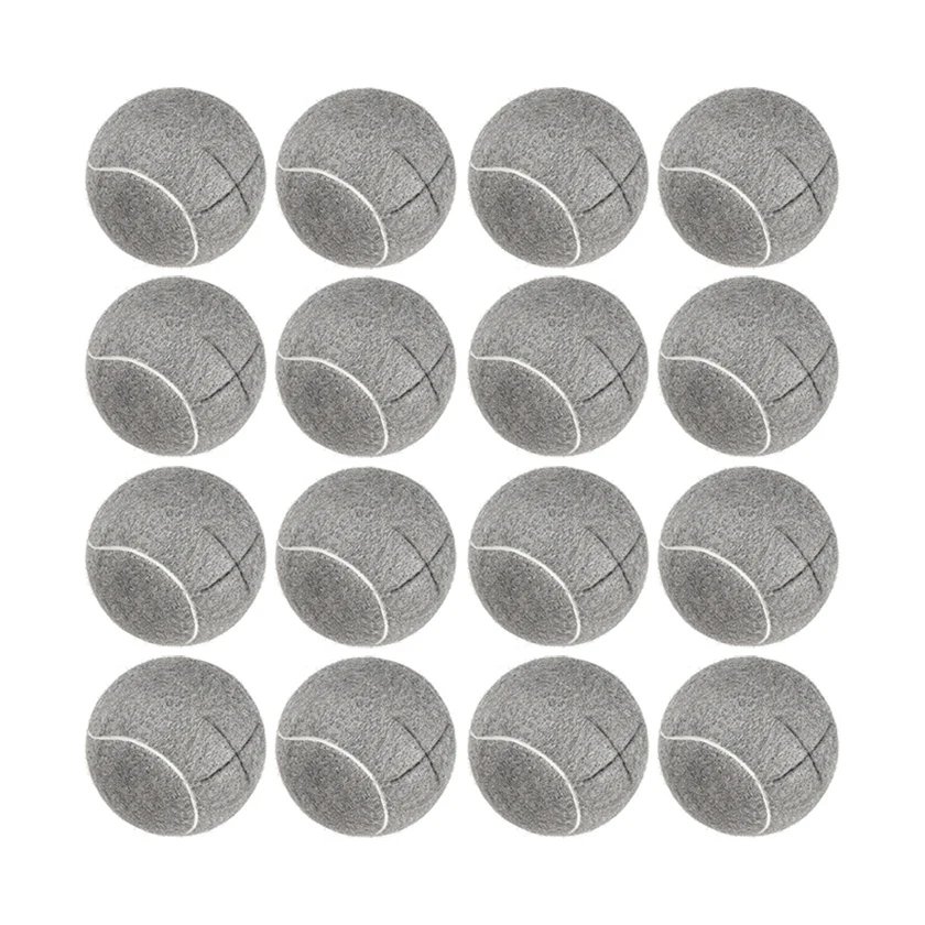 Tennis Ball Furniture Foot Covers Gray 16 Pcs