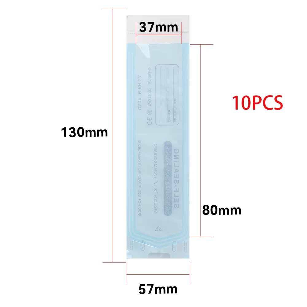 10/20PCS Disposable Self-sealing Sterilization Pouches Bag 5 Sizes Tattoo Nail Art Accessories Supplies Self-adhesive Clean Bags