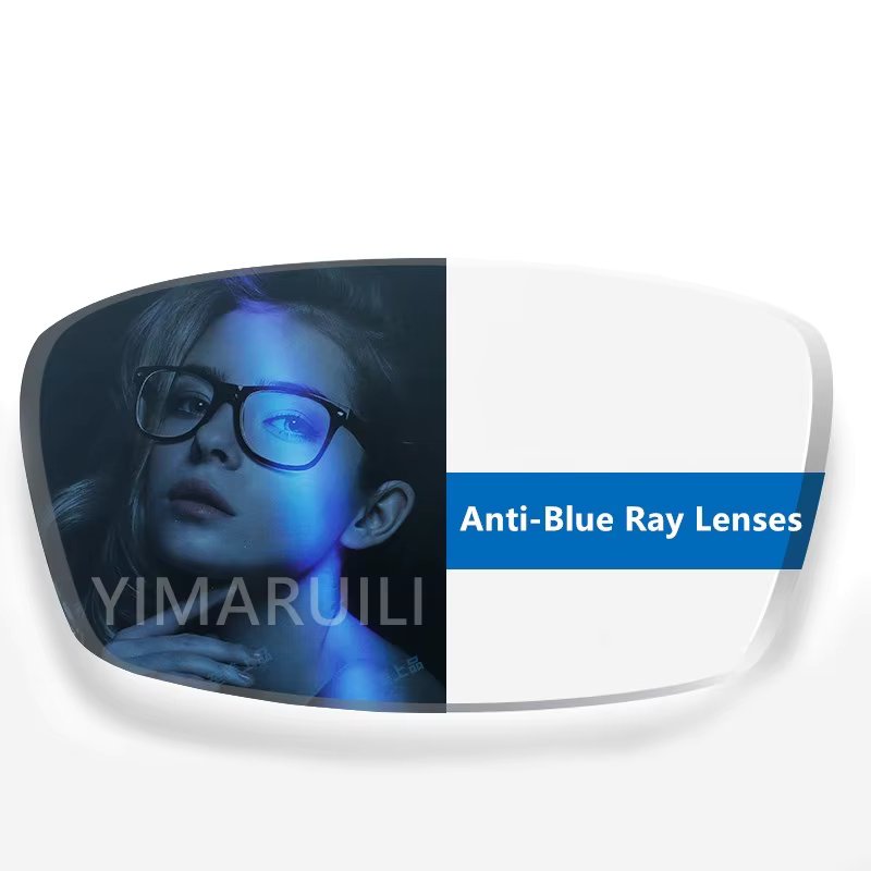 YIMARUILI 1.56 1.61 1.67 1.74 Anti-reflective Anti-scratch UV400 Anti-blue Light Lenses HMC Coating CR39 Resin Optical Lens