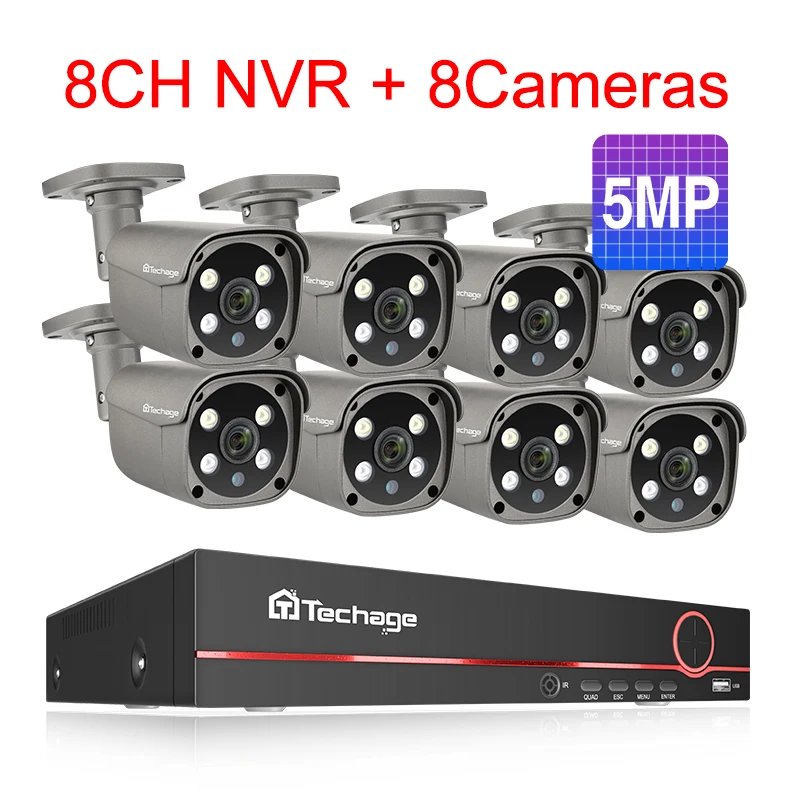 8CH 8Pcs 5MP Camera