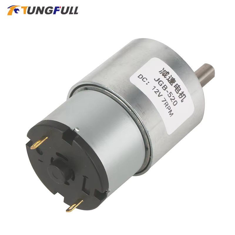6V/12V/24V DC Gear Motor 7RPM to 960RPM High Torque Gear Box JGB37-520 Reversible Electric Reduction Geared Motor