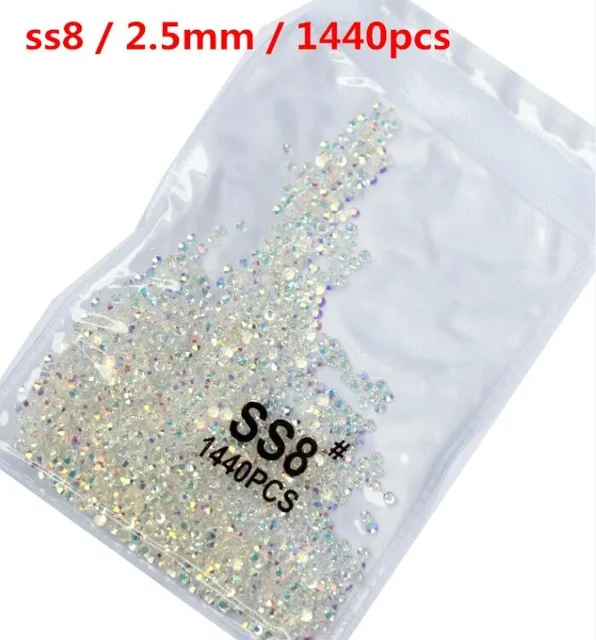 Clear AB SS8 1440pcs