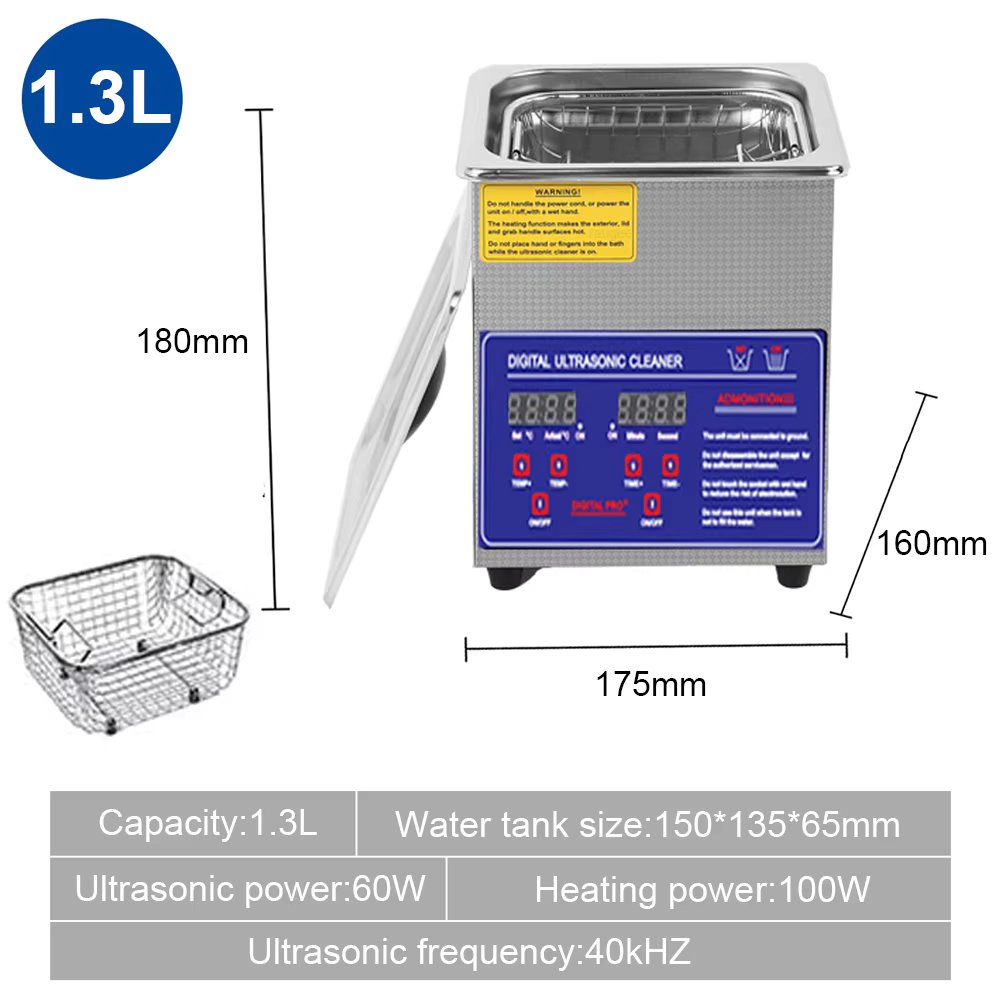 1.3L 2L 3L 6L 10L 15L 22L 30L Ultrasonic Cleaner Portable Washing Machine Ultrasound Cleaning Tank Diswasher Home Appliances