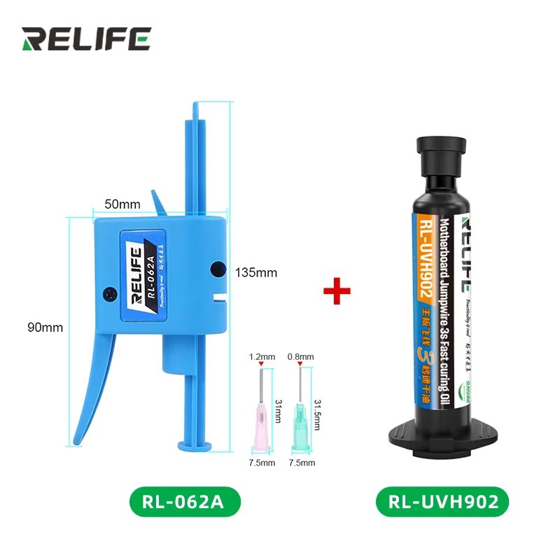 RELIFE RL-UVH902 Motherboard Jumping Wire 3 Seconds Quick Dry Oil Jumping Wire Curing UV-curing Ink Motherboards and Fly-wires