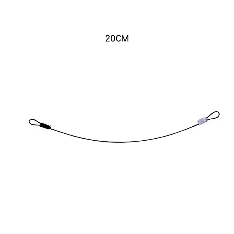 20cm/30cm/60cm/80cm Protable Safety Strap Stainless Steel Lanyard Cord Wrist String Hand for GoPro Sport Camera Accessories